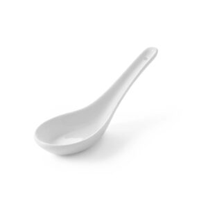 Porcelánová degustační lžička Hendi Cuchara 13 cm v sadě 6 ks je vhodná pro servírování dipů, omáček, finger food i degustačních porcí.