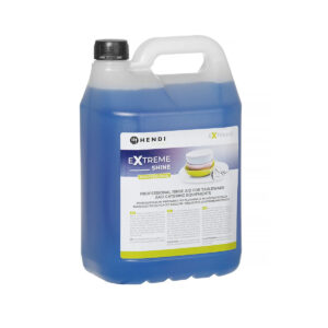 Oplachový prostředek Hendi Extreme Shine 5 l do profesionálních myček nádobí. Pomáhá odstraňovat minerály z vody a snižuje tvorbu šmouh.