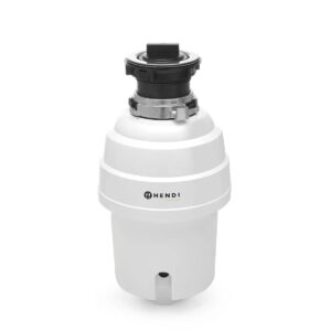 Drtič potravinového odpadu do dřezu HENDI 979983 s výkonem 550 W, napájením 230 V a spínačem. Vhodný pro gastro provozy i catering.