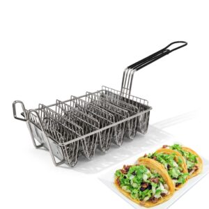 Fritovací koš na tacos 235 × 165 × 80 mm pro tvarování tortill během fritování. Pomáhá udržet tvar a zajistit jednotný výsledek.