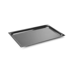 Černý smaltovaný plech GN 1/1 pro konvektomaty, odolný do 300 °C.