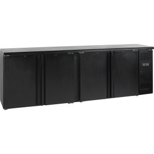Minibar, plné křídlové dveře, černá CBC 410 | TEFCOLD