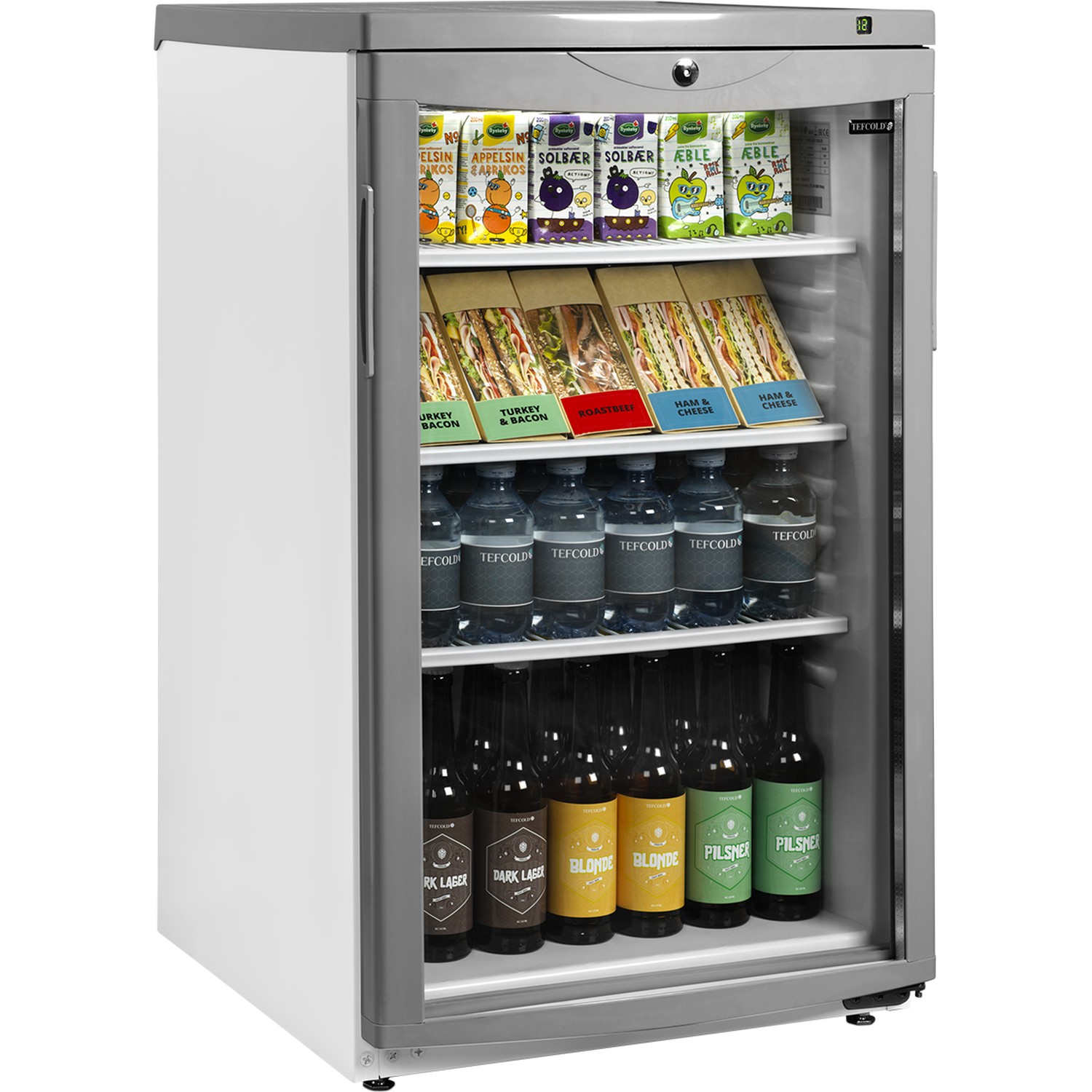 Chladicí skříň prosklené dveře BC 145 WF | TEFCOLD