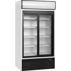 Chladicí skříň prosklené posuv. dveře FSC 1000 S | TEFCOLD