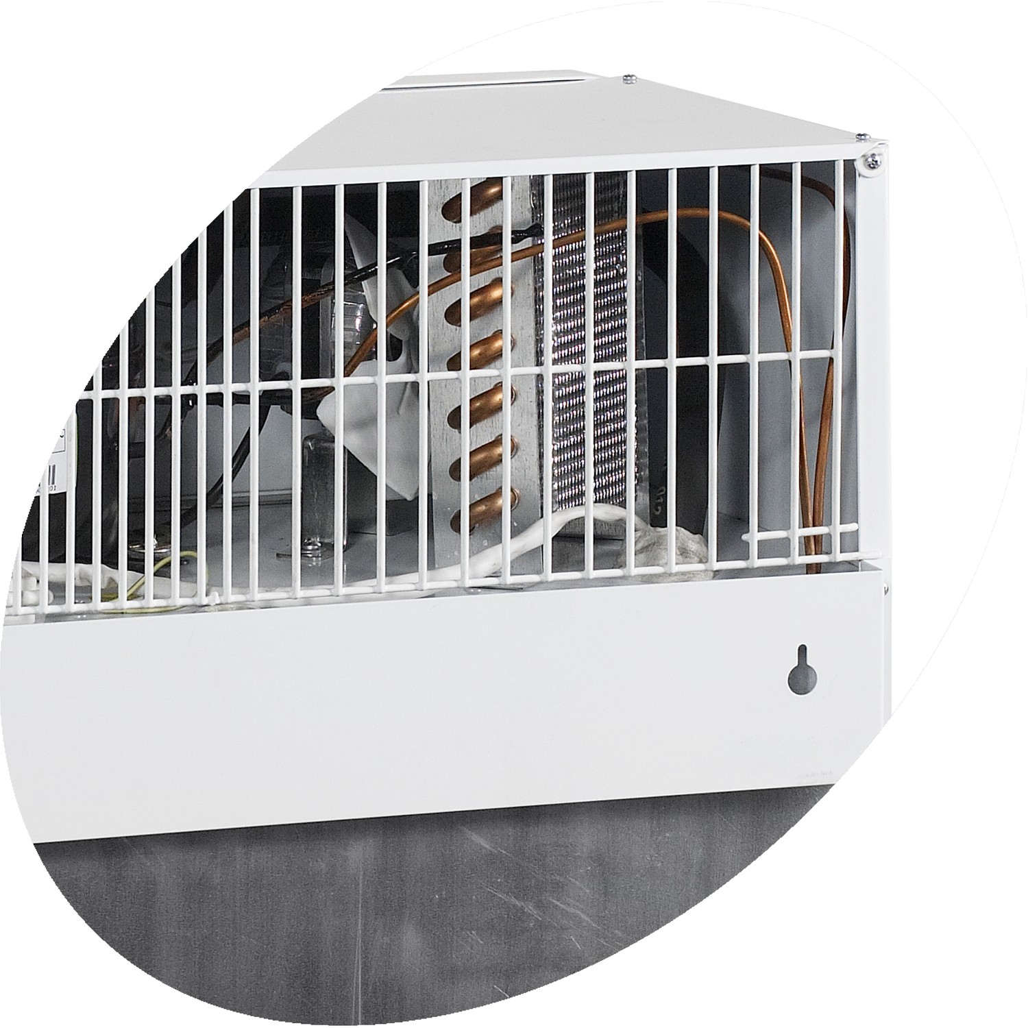 Stolní chladicí skříň prosklené dveře FS 80 CP | TEFCOLD
