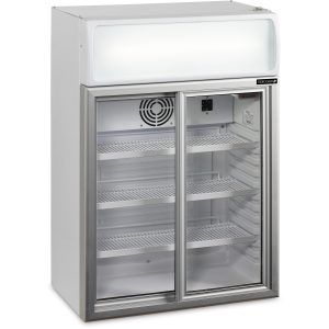 Stolní chladicí skříň prosklené dveře FSC 100 | TEFCOLD