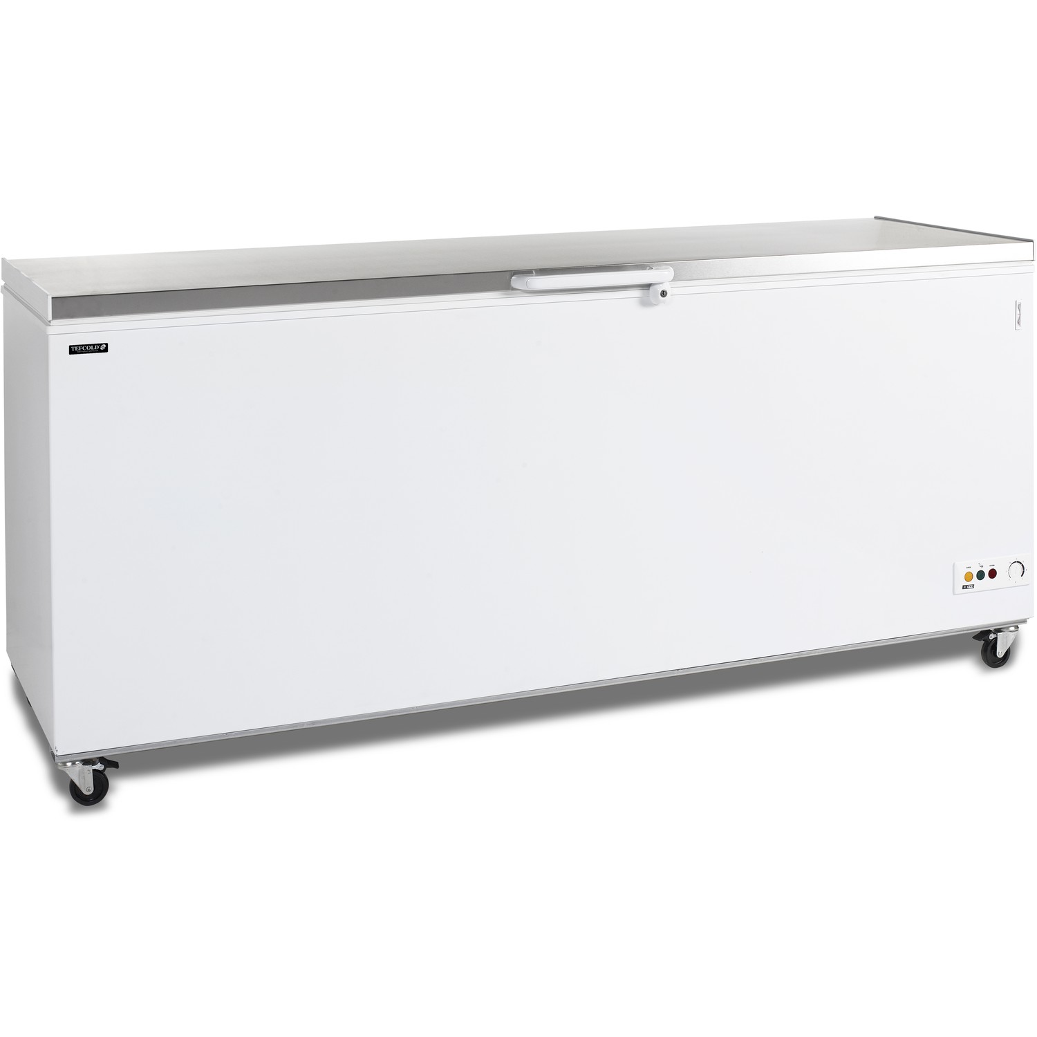 Mraznička na zmrzlinu plné víko, nerez CF700S SL | TEFCOLD