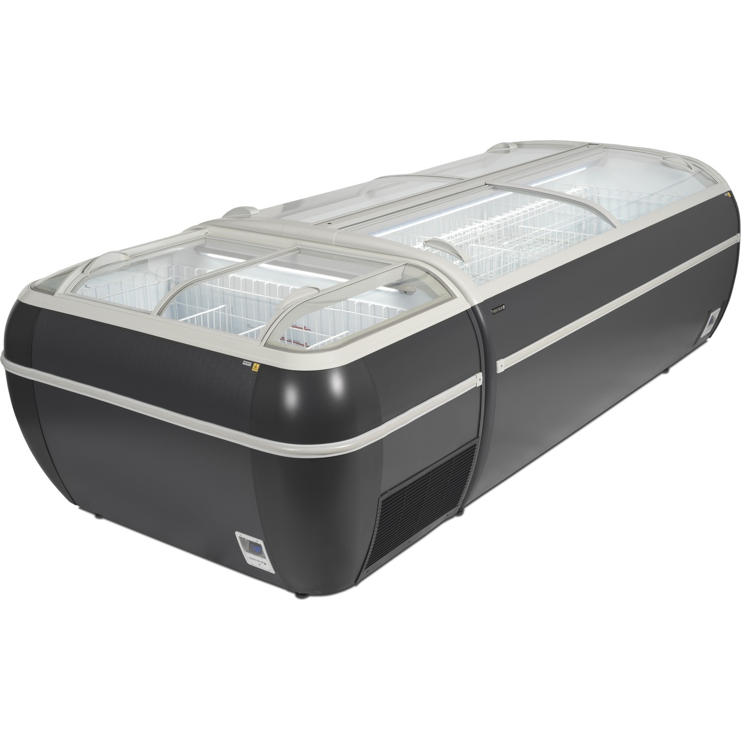 Mrazicí ostrov, antracit TWIN 220A-F | TEFCOLD