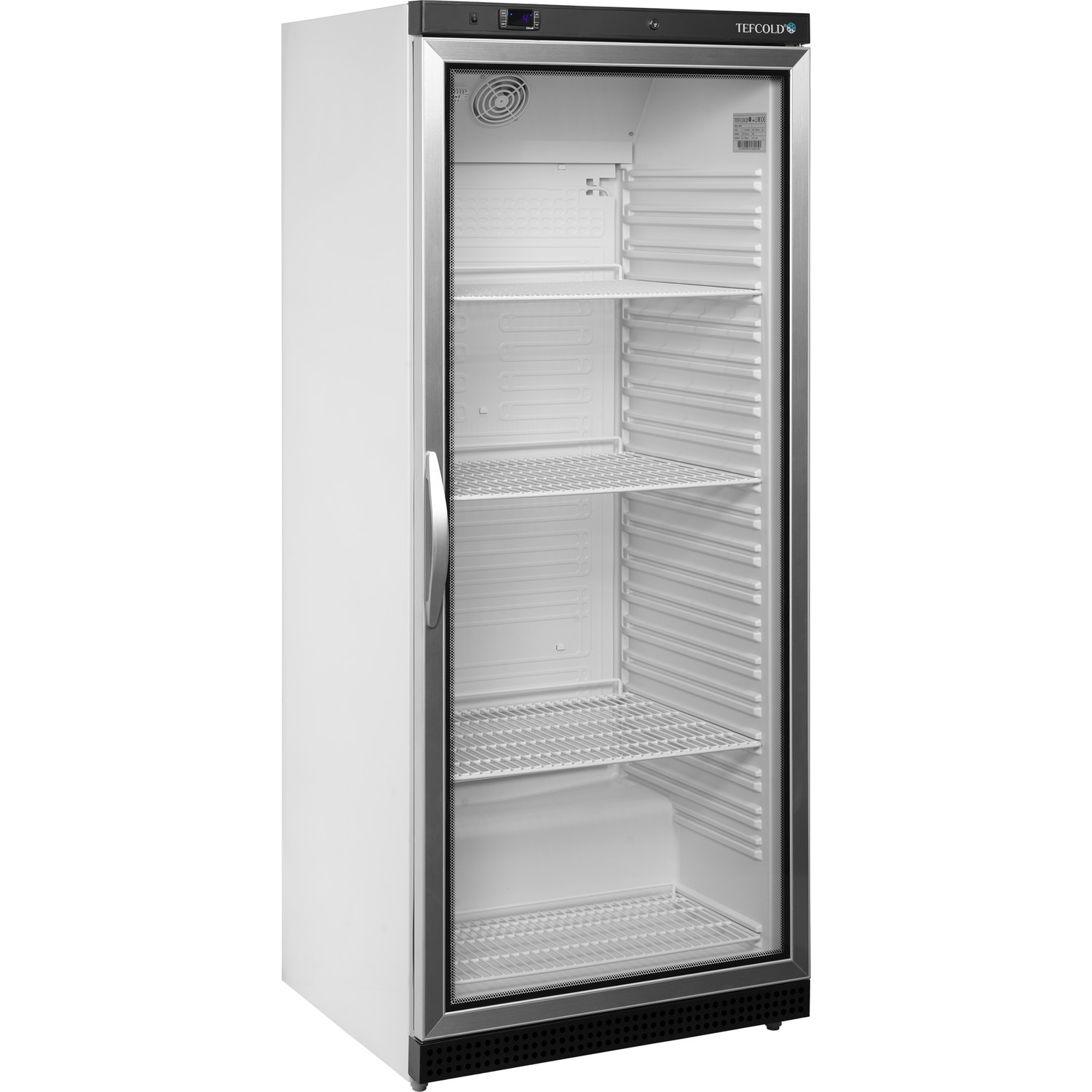Chladicí skříň prosklené dveře, bílá UR 600 G | TEFCOLD