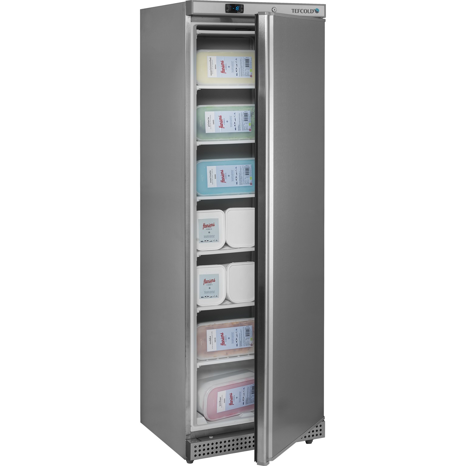 Mrazicí skříň plné dveře, nerez UF 400 S | TEFCOLD