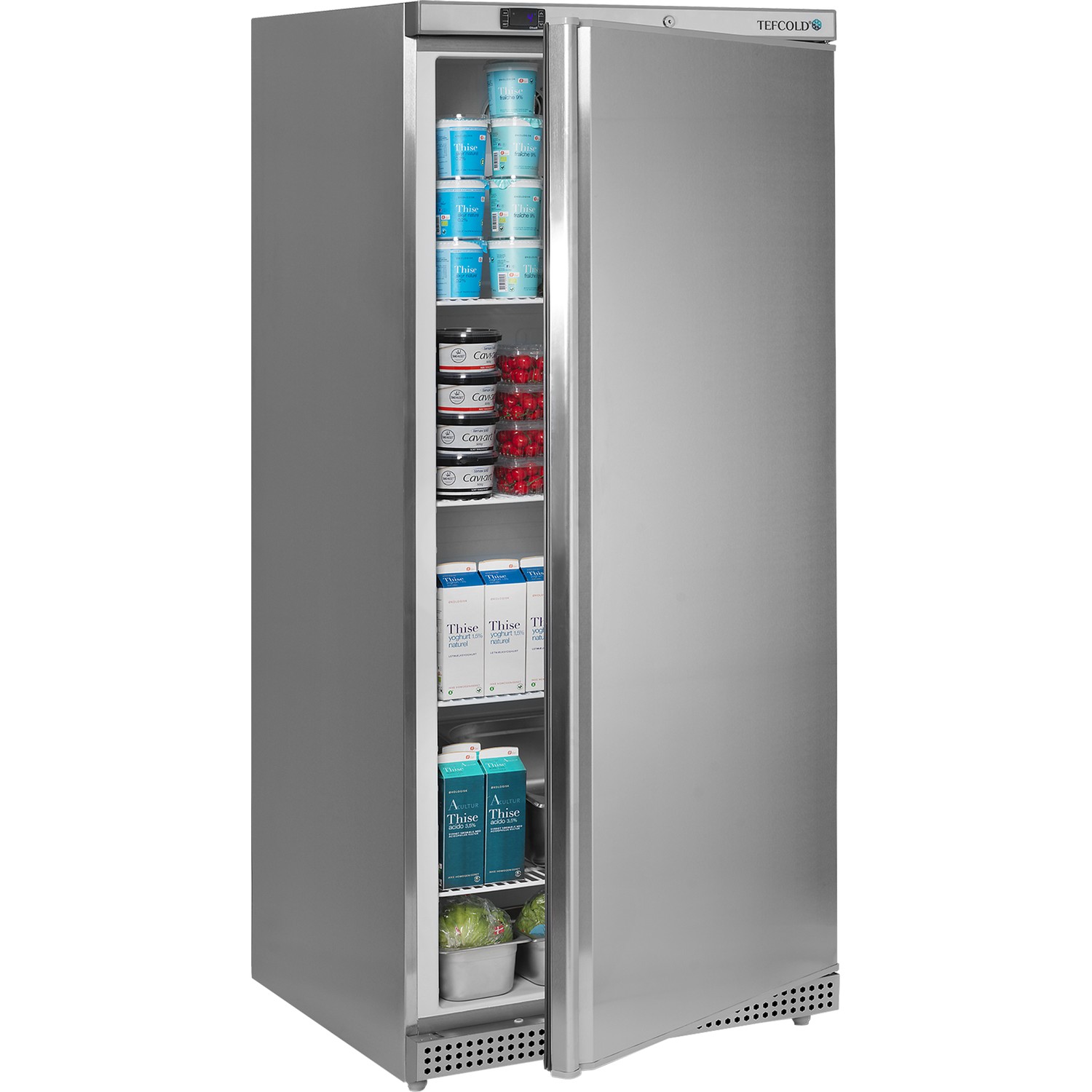 Chladicí skříň plné dveře, nerez opláštění UR 550 S | TEFCOLD