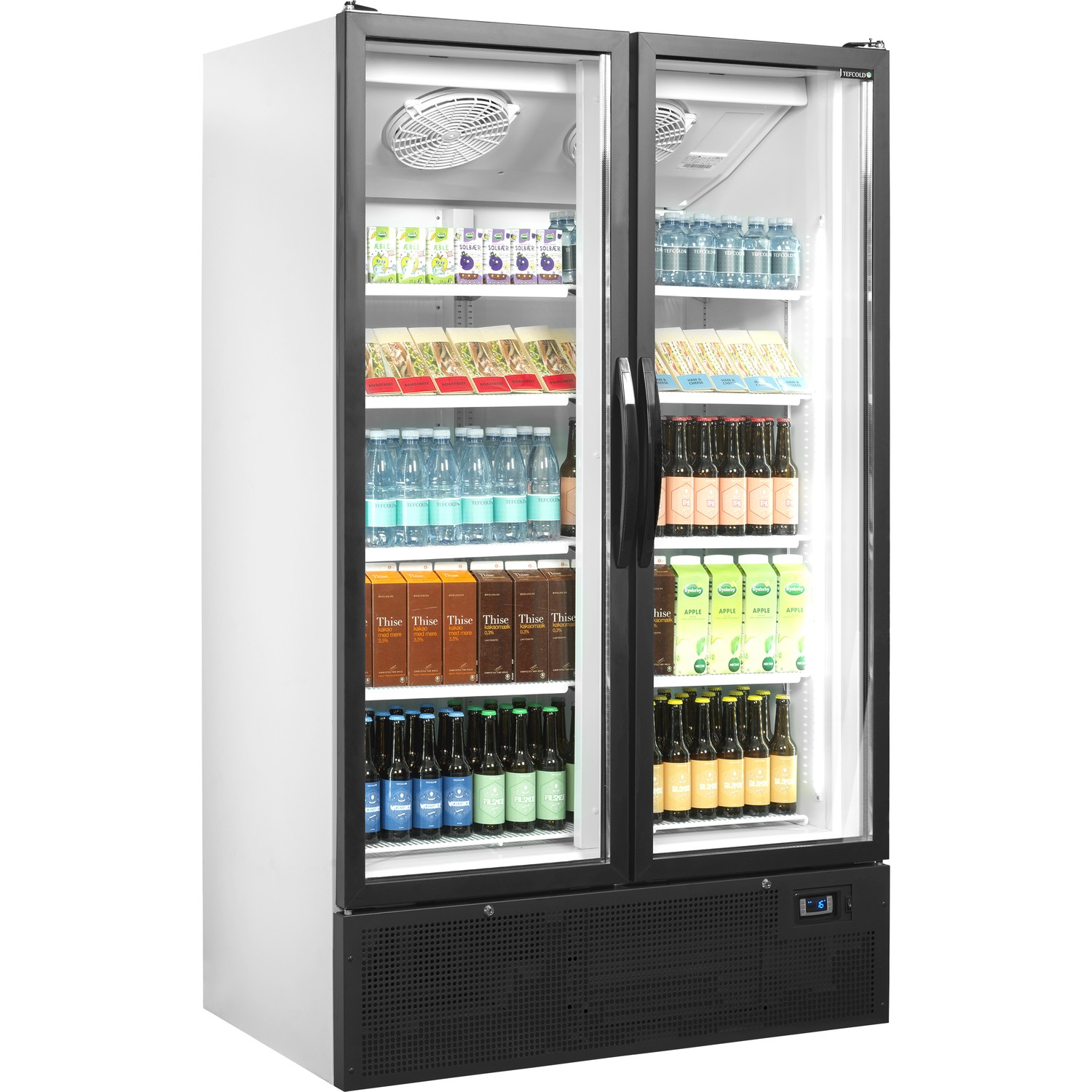 Chladicí skříň prosklené dveře FS 1202 H | TEFCOLD