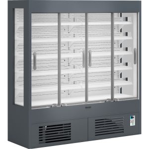 Chladicí vitrína přístěnná, posuv. dveře Varna 210/60 DP mini | TEFCOLD