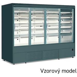 Chladicí vitrína přístěnná, posuv. dveře Varna 160/80 DP | TEFCOLD