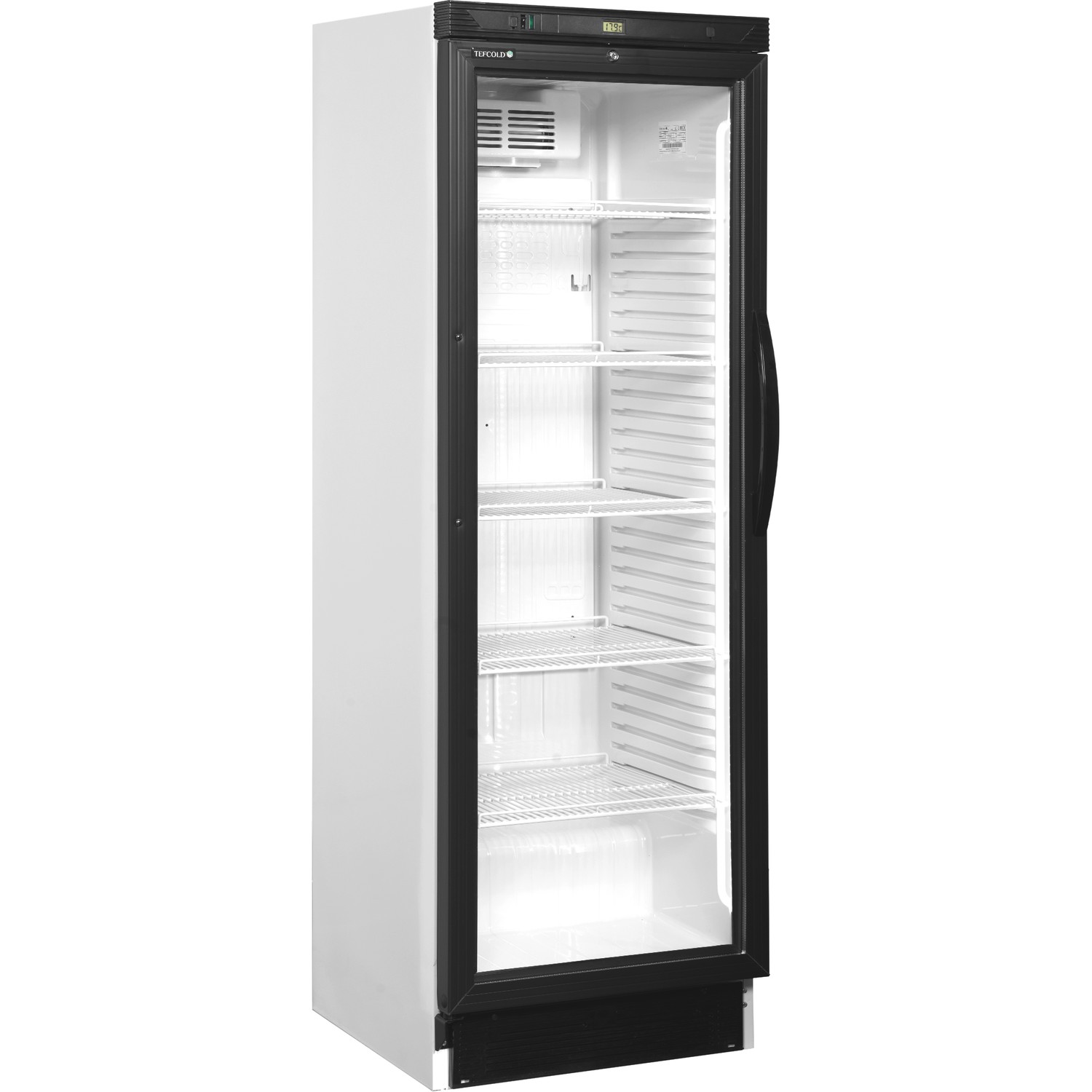 Chladicí skříň prosklené dveře CEV 425 1 LED L/H | TEFCOLD