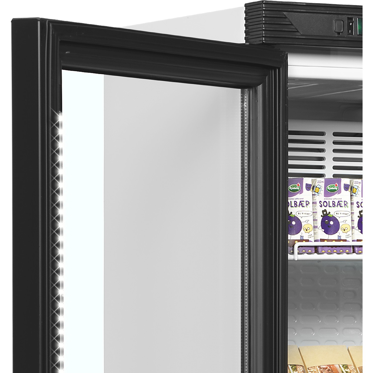 Chladicí skříň prosklené dveře CEV 425 1 LED L/H | TEFCOLD