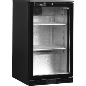 Minibar prosklené křídlové dveře, černá DB106H | TEFCOLD