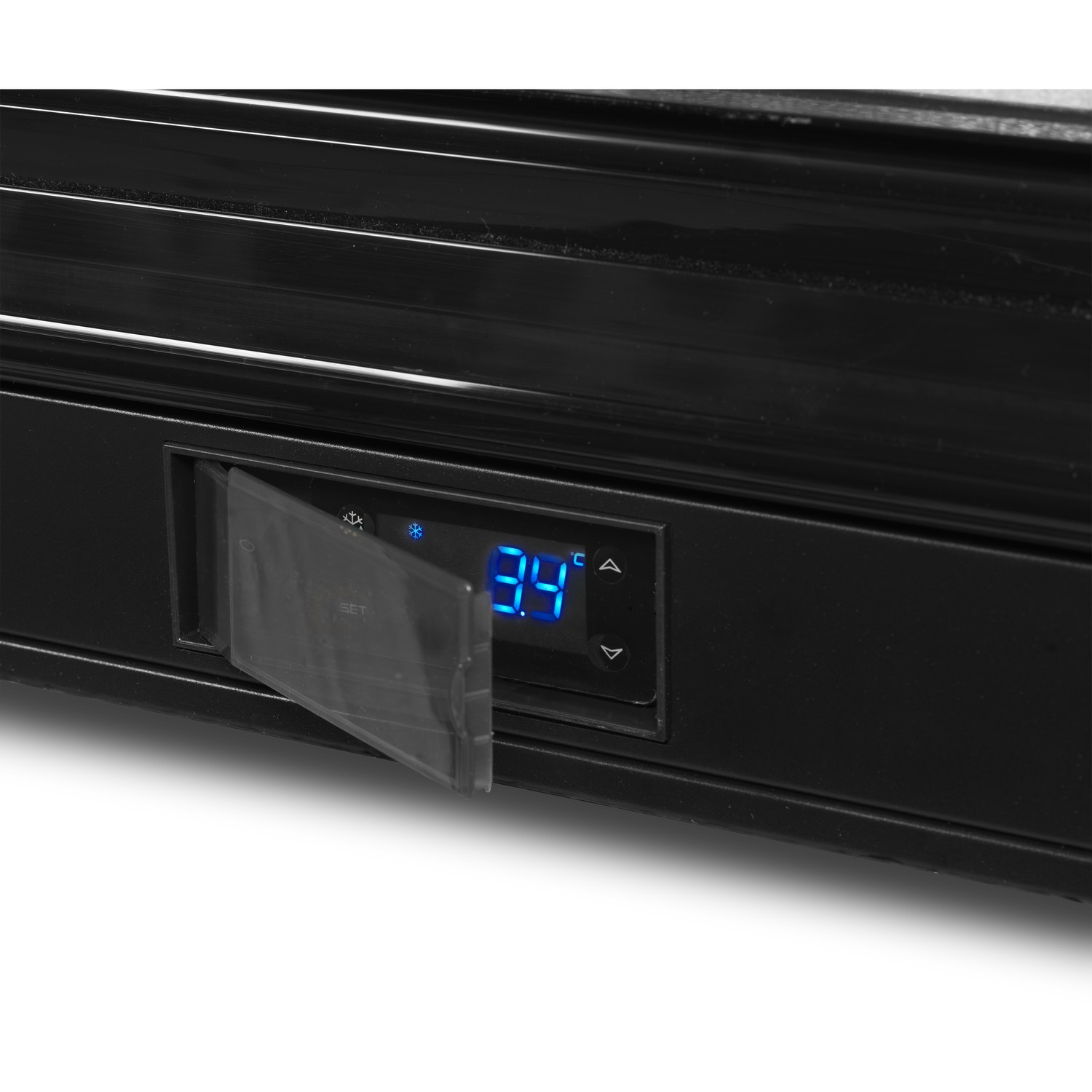 Minibar prosklené křídlové dveře, černá DB301H-3 | TEFCOLD
