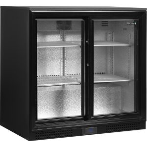 Minibar prosklené posuvné dveře, černá DB201S | TEFCOLD