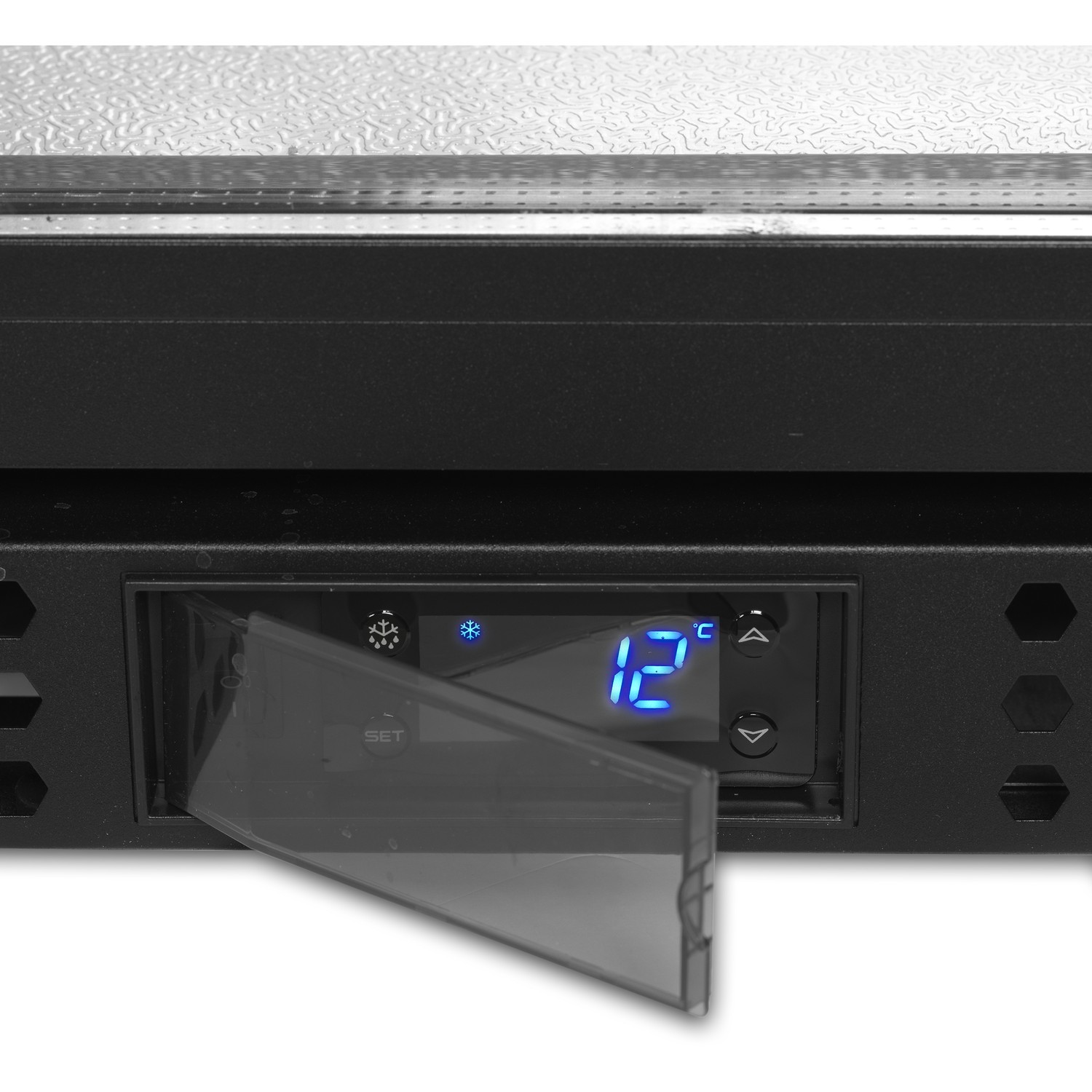 Minibar prosklené křídlové dveře, černá BA6H | TEFCOLD