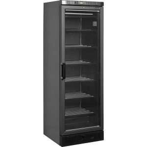 Mrazicí skříň prosklené dveře, černá UFSC371G Black | TEFCOLD
