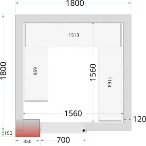 CRNF1818 Policový regálový modul sada | TEFCOLD