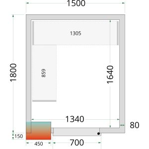 CRPF1518 Policový regálový modul sada | TEFCOLD