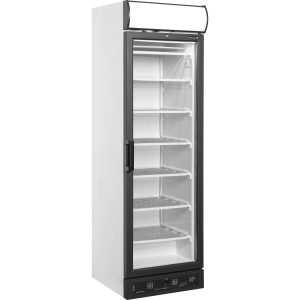 Mrazicí skříň prosklené dveře, bílá UFSC371GCP | TEFCOLD