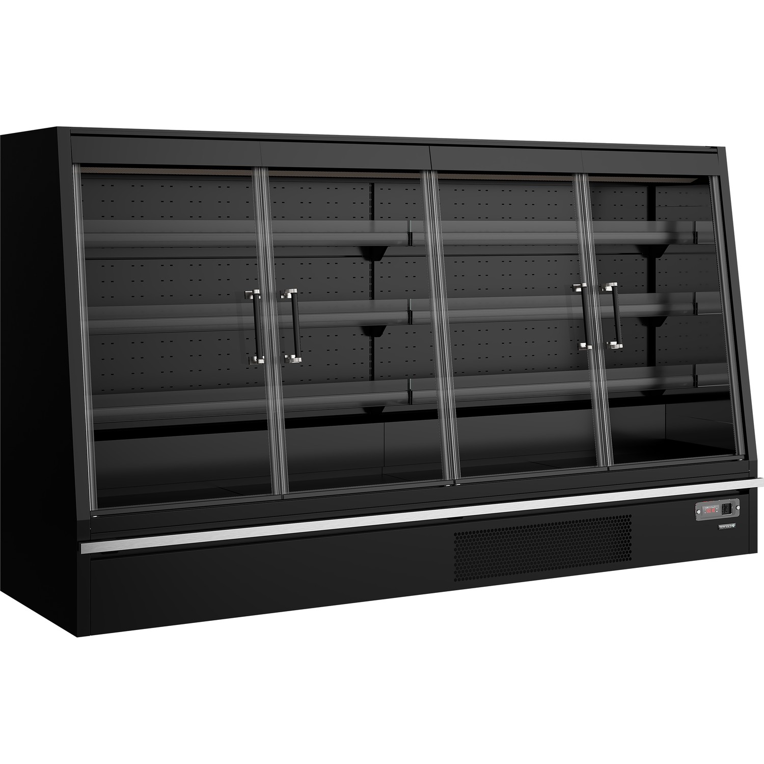Chladicí vitrína přístěnná, kř. dveře Galaxy+ GPL26FGD Black | TEFCOLD