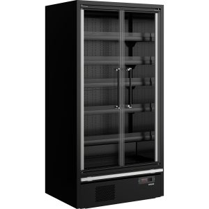 Chladicí vitrína přístěnná, kř. dveře Galaxy+ GP10FGD Maxi Black | TEFCOLD