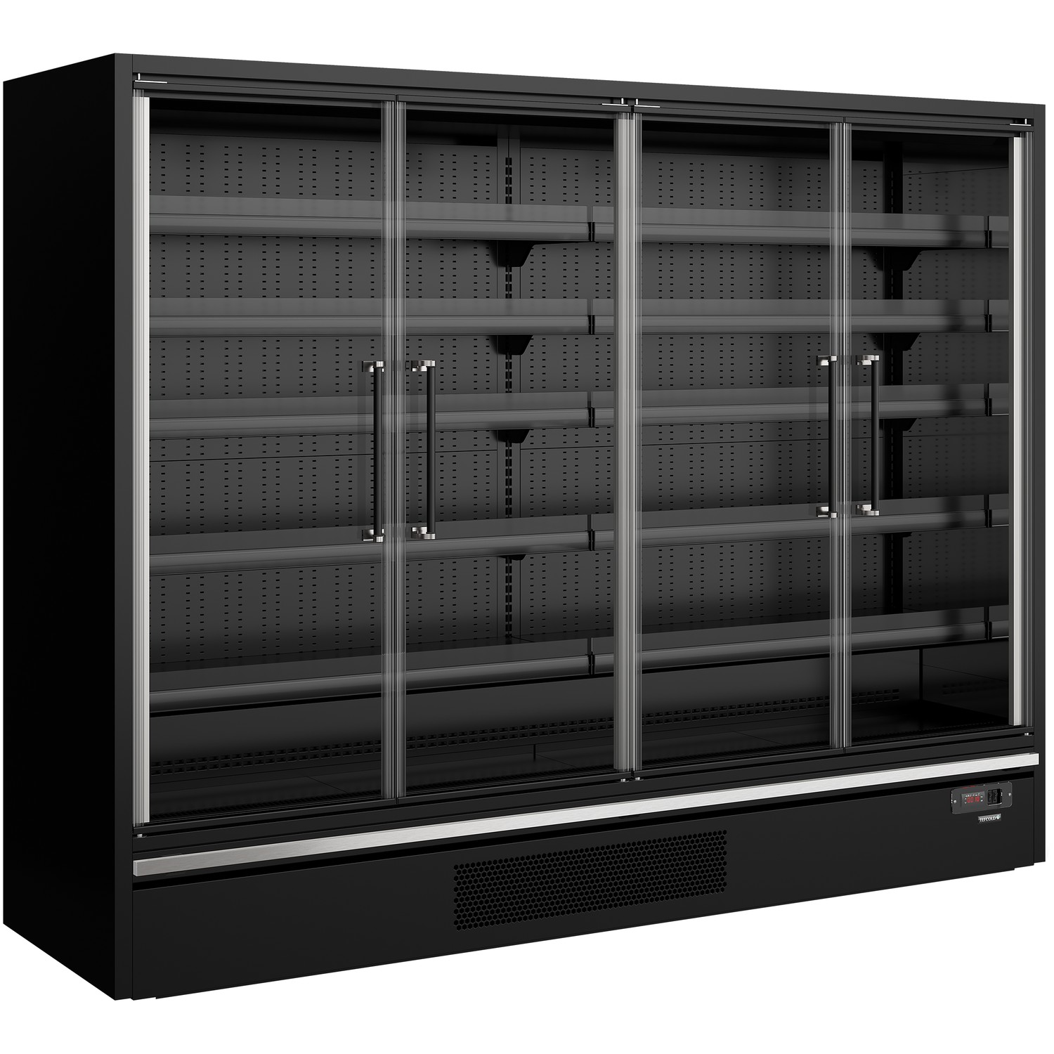 Chladicí vitrína přístěnná, kř. dveře Galaxy+ GP26FGD Maxi Black | TEFCOLD