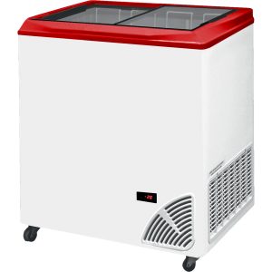 Pultová mraznička prosklené rovné víko ARO 201/2 Red Edge | TEFCOLD