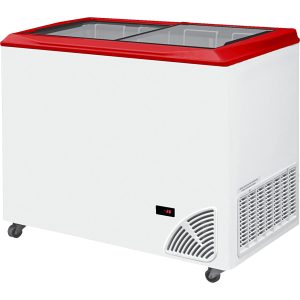 Pultová mraznička prosklené rovné víko ARO 301/2 Red Edge | TEFCOLD