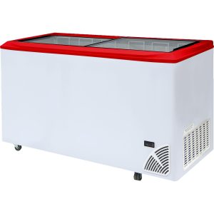 Pultová mraznička prosklené rovné víko ARO 601/2 Red Edge | TEFCOLD