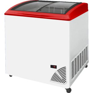 Pultová mraznička prosklené oblé víko ARO 206/2 Red Edge | TEFCOLD