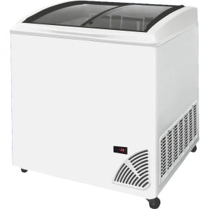 Pultová mraznička prosklené oblé víko ARO 206/2 White Edge | TEFCOLD