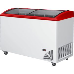 Pultová mraznička prosklené oblé víko ARO 406/2 Red Edge | TEFCOLD