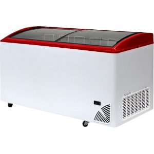 Pultová mraznička prosklené oblé víko ARO 606/2 Red Edge | TEFCOLD