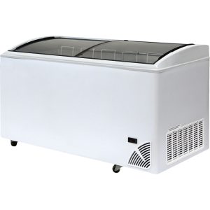 Pultová mraznička prosklené oblé víko ARO 606/2 White Edge | TEFCOLD