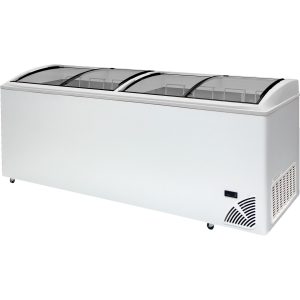 Pultová mraznička prosklené oblé víko ARO 706/2 White Edge | TEFCOLD