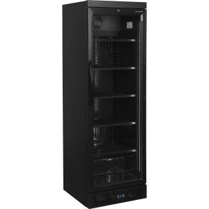 Chladicí skříň prosklené dveře CEV 435 BLACK | TEFCOLD