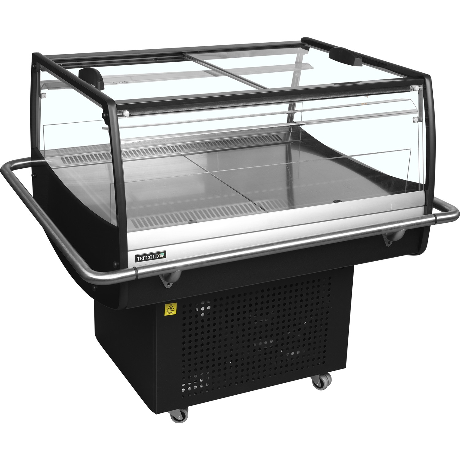 Chladicí vitrína samoobslužná, černá PDC90SL-2 | TEFCOLD