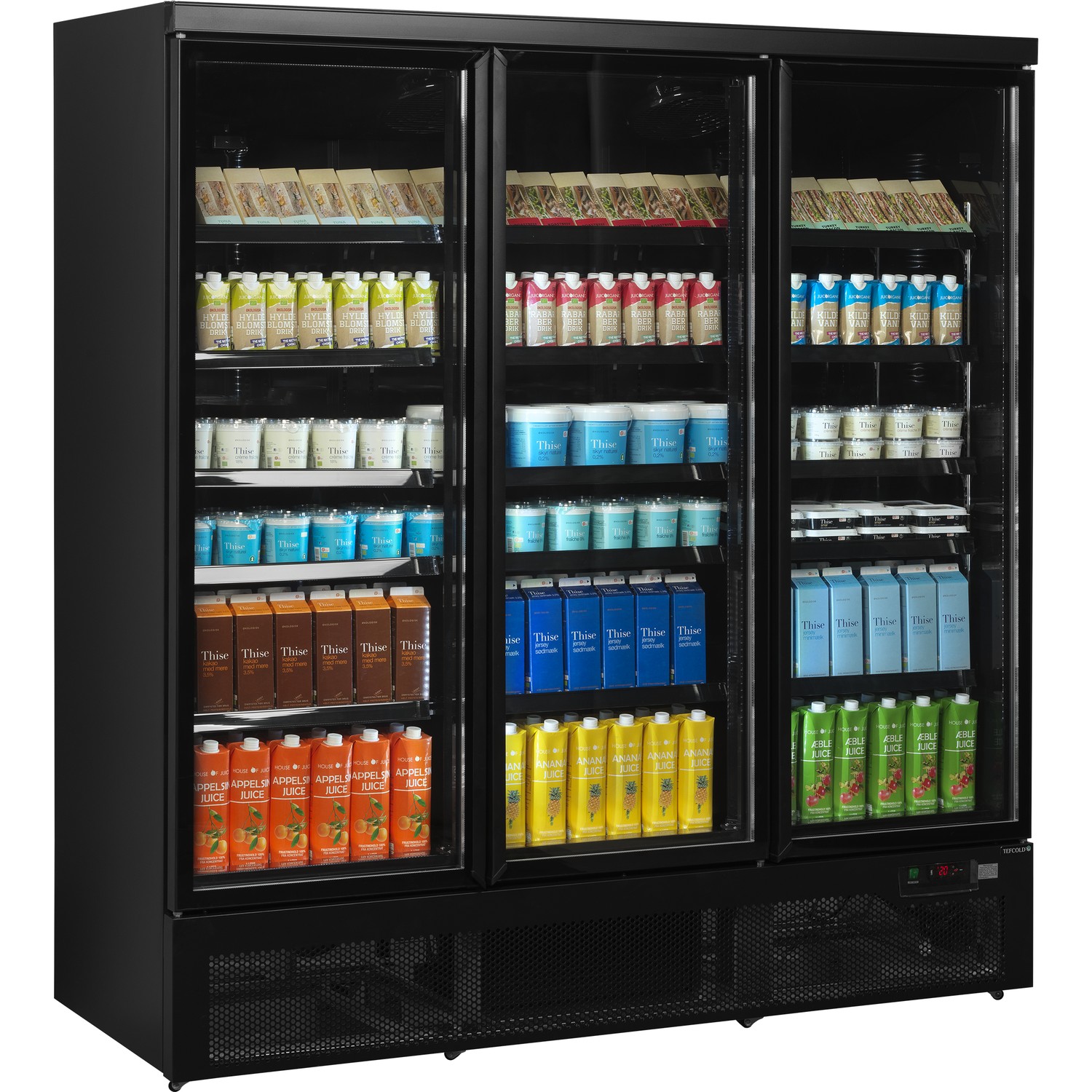 Chladicí skříň prosklené kř. dveře Atom Maxi C3DBB | TEFCOLD