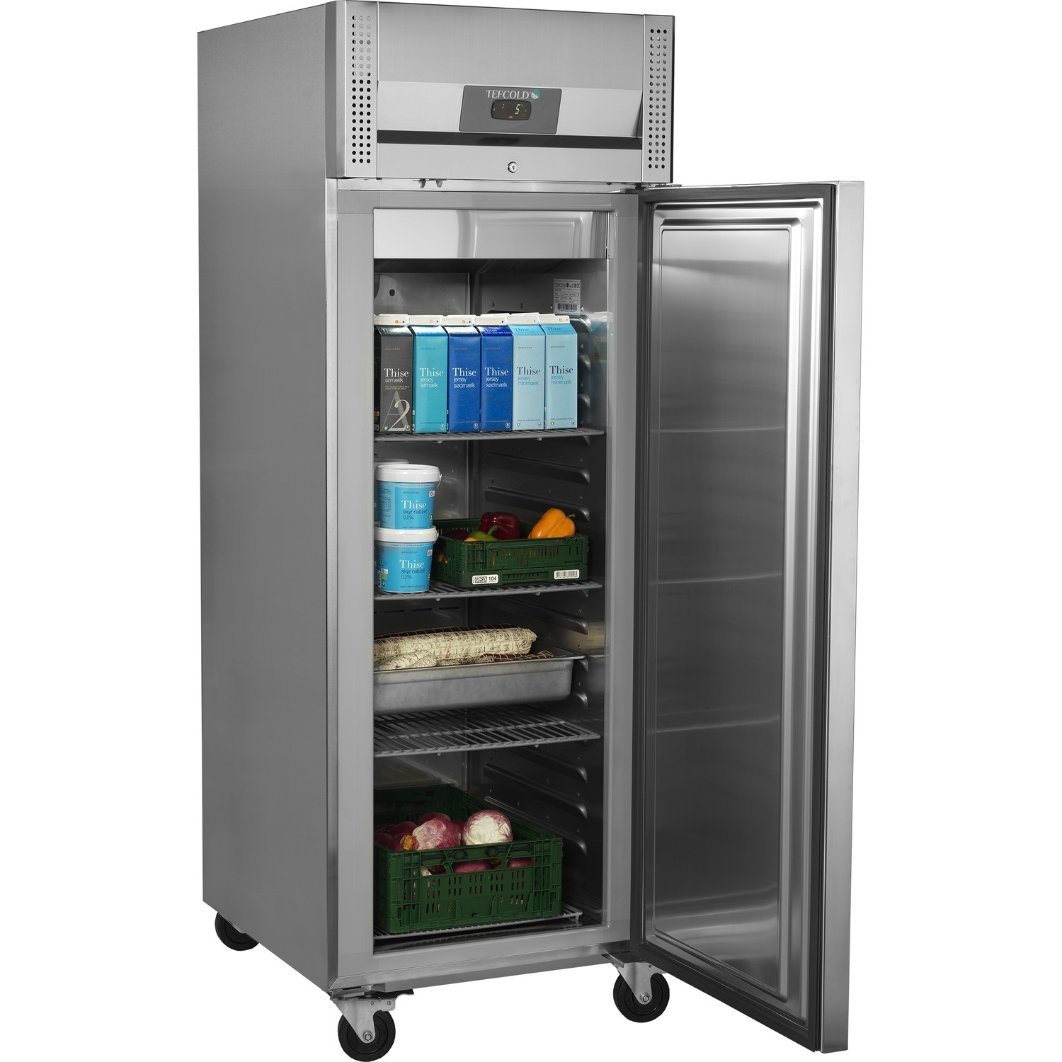 Chladicí skříň plné dveře RK 710X1 | TEFCOLD