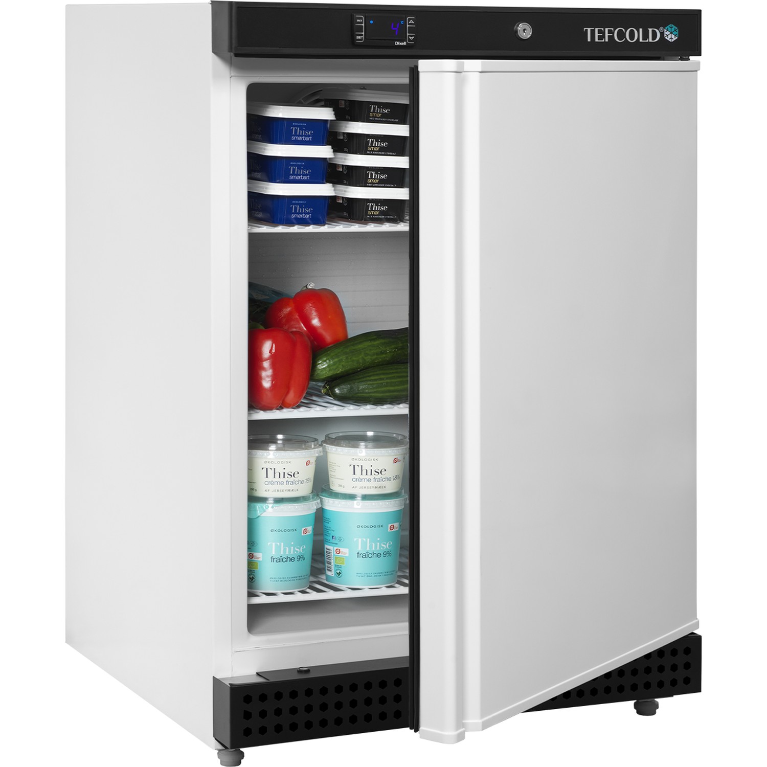 Chladicí skříň plné dveře, bílá UR 200 W1 | TEFCOLD