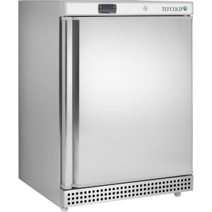 Chladicí skříň plné dveře, nerez UR 200 X1 | TEFCOLD