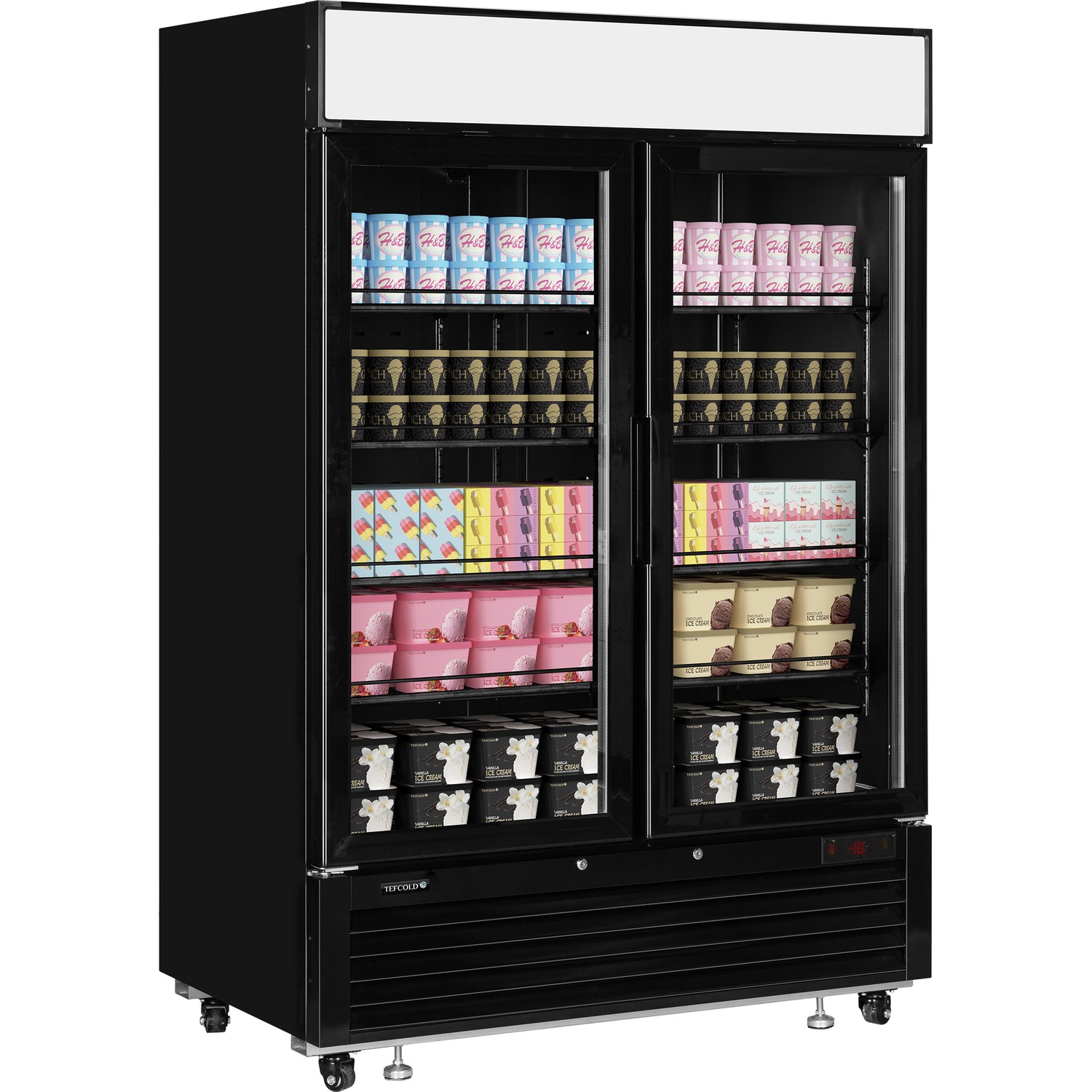 Mrazicí skříň prosklené dveře LGF5000B | TEFCOLD