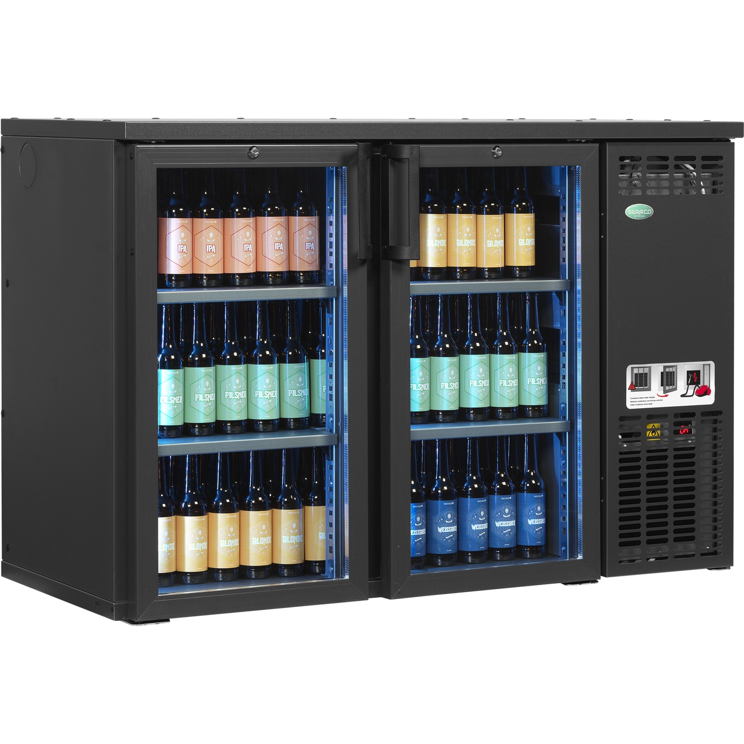 Premiový chladicí minibar do baru SCL-22GMU+ | TEFCOLD