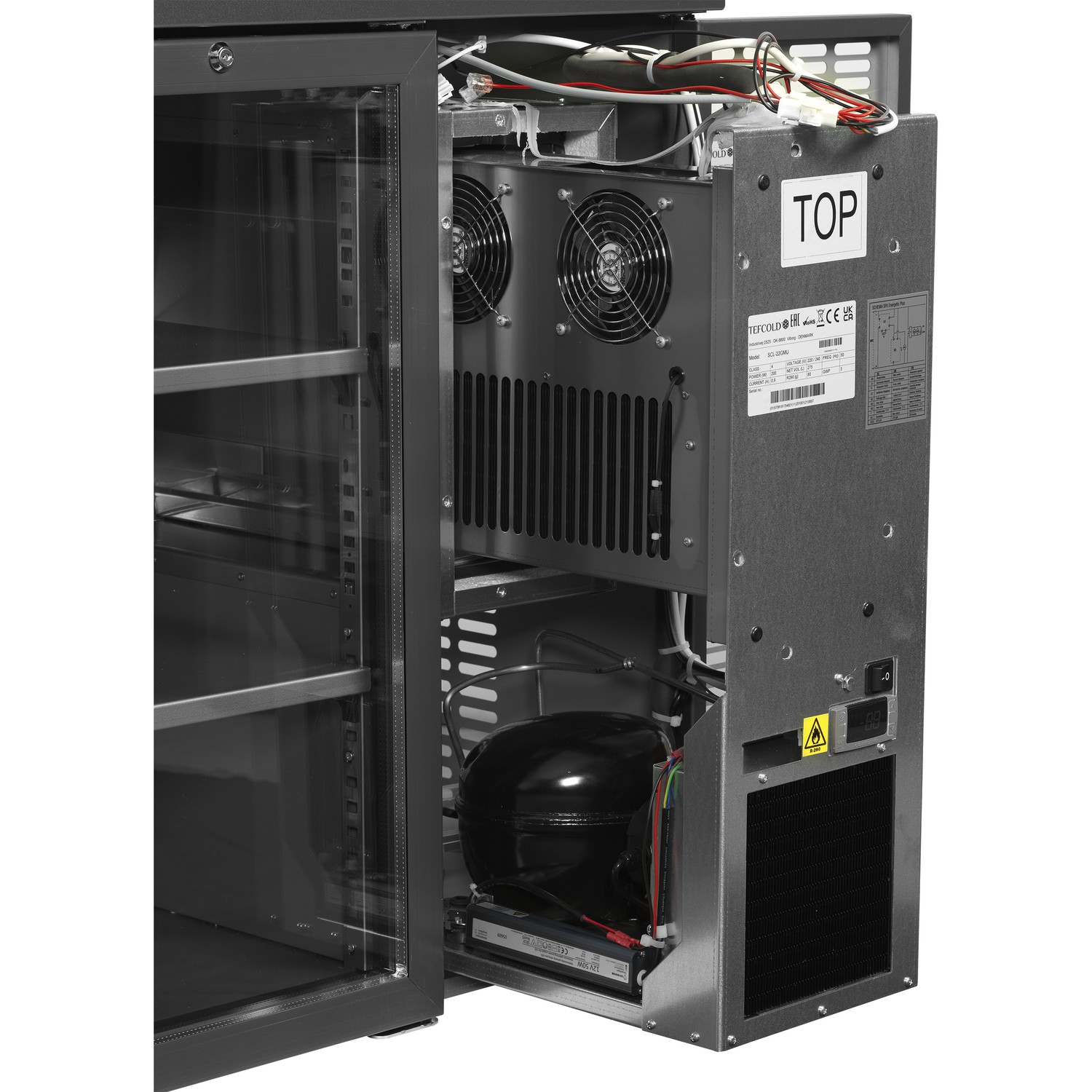 Premiový chladicí minibar do baru SCL-222GMU+ | TEFCOLD