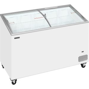 Pultová mraznička prosklené oblé víko IC402SCEB | TEFCOLD